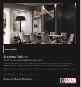 Chauffe-terrasse Eurofase Vellura
