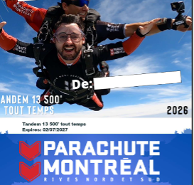 Parachute Montréal (Rive Nord et Sud)