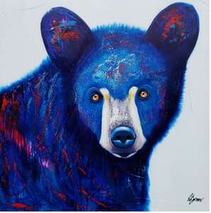 Toile 40 x40 par Hélène Caron artiste peintre